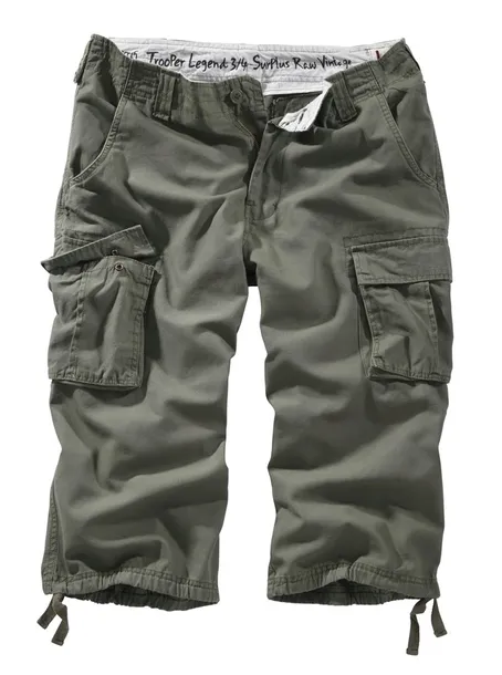 Krotkie Spodenki Męskie SURPLUS TROOPER LEGEND 3/4 Bawełniane Olive XL