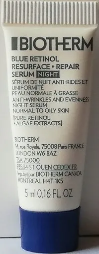 BIOTHERM BLUE RETINOL RESURFACE REPAIR SERUM NIGHT 5ml