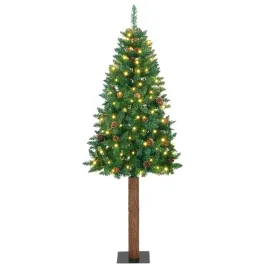 szczupla-choinka-zielony-210-cm-pvc-i-lite-drewno-sosnowe