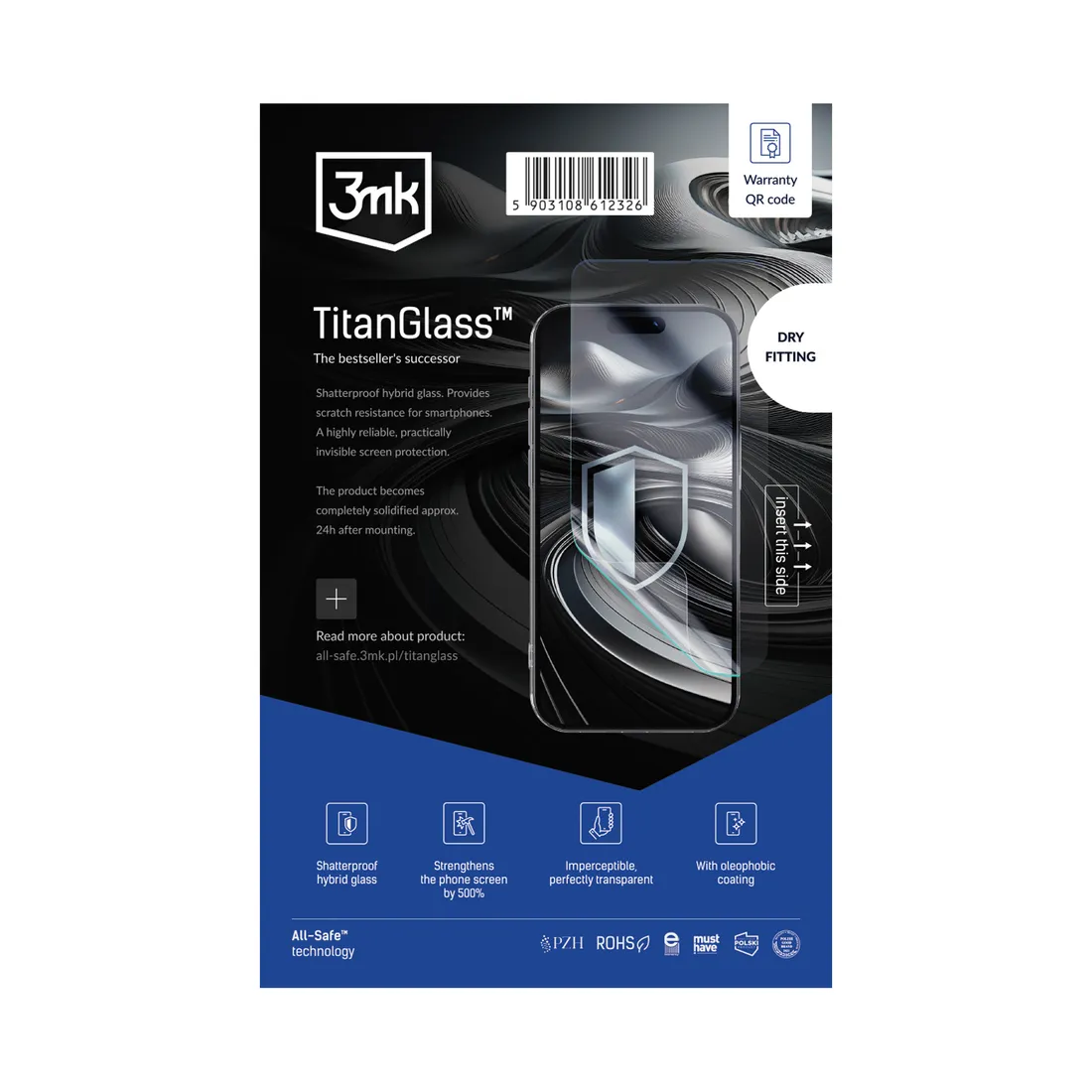 all-safe-aio-titanglass-phone-dry-fitting-25-pcs-stan-nowy