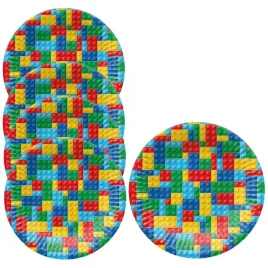 talerzyki-papierowe-dla-dzieci-klocki-wielokolorowe-18-cm-8-sztuk