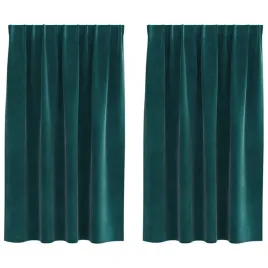 zaslony-zaciemniajace-2-szt-ciemna-zielen-140-x-140-cm-aksamit