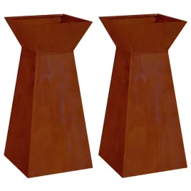 donica-slupowa-2-szt-srebrny-35-x-35-x-73-cm