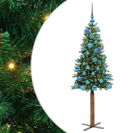 szczupla-choinka-zielony-150-cm-pvc-i-lite-drewno-sosnowe