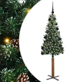szczupla-choinka-zielony-150-cm-pvc-i-lite-drewno-sosnowe