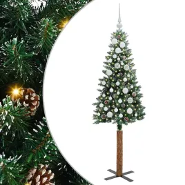 szczupla-choinka-zielony-150-cm-pvc-i-lite-drewno-sosnowe