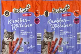 cachet-kabanosy-5-x-10-sztuk-drob-z-watrobka-zestaw-50-sztuk