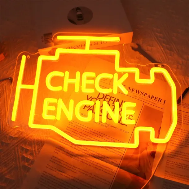 neon-led-garaz-auto-check-engine-dekoracja-swiatlo-scienne-usb-stan-nowy