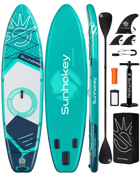 SUP DESKA POMPOWANA DO PŁYWANIA PADDLE STAND UP ZESTAW 335CM COIL NIEBIESKA