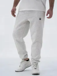 spodnie-dresowe-meskie-jasne-szare-bawelniane-jigga-wear-mala-korona-s