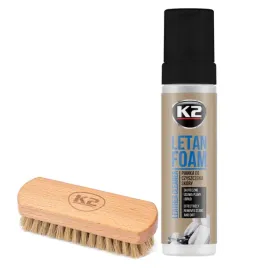 k2-zestaw-do-czyszczenia-skory-pianka-letan-foam-szczotka-auron-brush