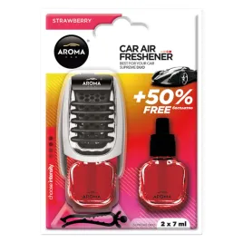 aroma-supreme-duo-truskawka-zapach-samochodowy-na-kratke-dodatkowy-wklad