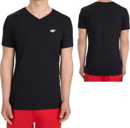 bawelniana-koszulka-4f-t-shirt-w-serek-m3339-czarny-r-m