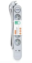 hykker-listwa-zasilajaca-przedluzacz-5-gniazd-usb-usb-szara-jasna-pastelowa