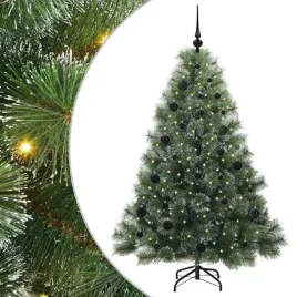 sztuczna-choinka-z-150-diodami-led-zielony-150-cm-pe-i-pvc