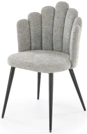szare-krzeslo-tapicerowane-muszelka-k552-halmar-metalowe-czarne-eleganckie