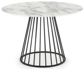 stol-brodway-110-cm-bialy-marmur-czarny-halmar-nowoczesny