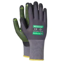 rekawice-robocze-ochronne-zimowe-nylonowe-verken-nitro-flex-dots-8-m-12-par