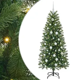 sztuczna-choinka-z-150-diodami-led-zielony-150-cm-pe-i-pvc