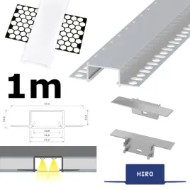 profil-led-wpuszczany-do-g-k-elewacji-na-2-tasmy-led-hiro-1m-srebrny-zestaw