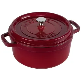 staub-la-cocotte-24cm-okragly-czerwony-garnek-zeliwny