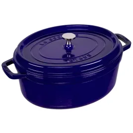 staub-la-cocotte-31cm-owalny-ciemnoniebieski-garnek-zeliwny