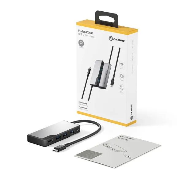 alogic-fusion-core-usb-c-5-port-hub-space-gray