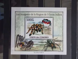 znaczki-fauna-owady-pajaki-komory-czysty-zn41