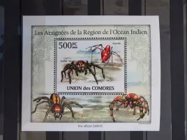 znaczki-fauna-owady-pajaki-komory-czysty-zn41