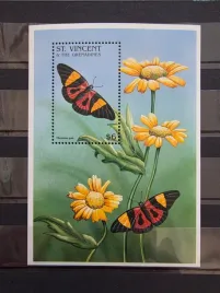 znaczki-fauna-owady-motyle-st-vincent-czysty-zn39