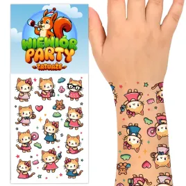 tatuaze-zmywalne-dla-dzieci-koty-wesole-kotki-slodkie-prezent
