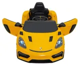 auto-porsche-spyder-rs-718-lakier-zolty-dla-dzieci-gratisy-dlugosc-pojazdu-108-cm