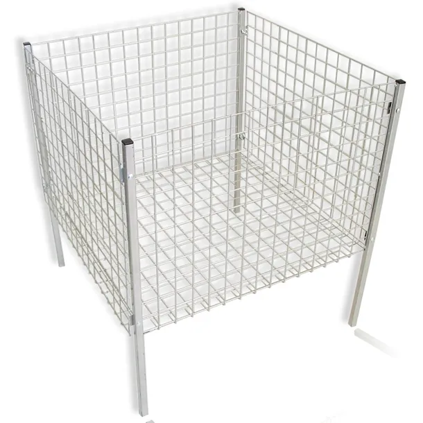 KOSZ WYPRZEDAŻOWY NA PROFILACH CHROMOWANY 60x60cm DO APTEKI MAGAZYNY SKLEPU