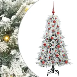 sztuczna-choinka-z-zawiasami-z-podstawa-bialy-120-cm-pe-i-pvc