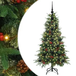 sztuczna-choinka-z-zawiasami-z-podstawa-zielony-120-cm-pe-i-pvc
