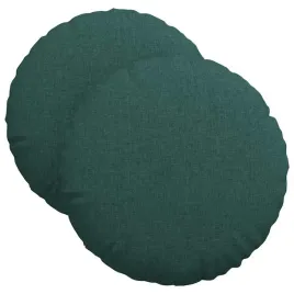 poduszki-na-siedziska-2-szt-ciemna-zielen-o40-x-13-cm-tkanina