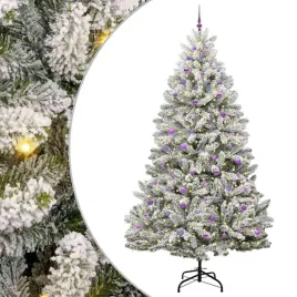 sztuczna-choinka-zielony-i-bialy-270-cm-pvc-i-metal