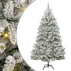 sztuczna-choinka-zielony-i-bialy-270-cm-pvc-i-metal