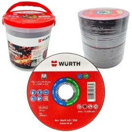 tarcza-do-ciecia-metalu-stali-nierdzewnej-inox-125x1-tarcze-wurth-100-sztuk
