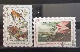 znaczki-fauna-ptaki-haiti-kasowany-r11