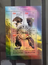 znaczki-fauna-ptaki-orly-cote-d-ivoire-kasowany-x6