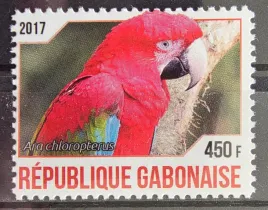 znaczki-fauna-ptaki-papugi-gabon-czysty-r4