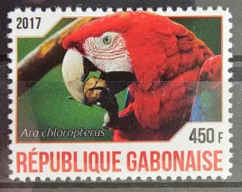 znaczki-fauna-ptaki-papugi-gabon-czysty-r4