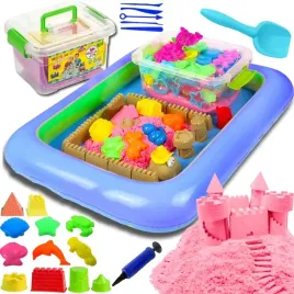 piasek-kinetyczny-foremki-w-wiaderku-18-foremek-piaskownica-pompka-3-kg