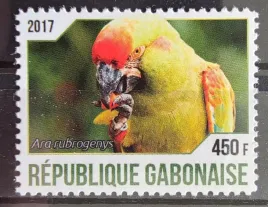 znaczki-fauna-ptaki-papugi-gabon-czysty-r4