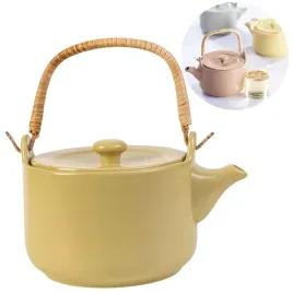 czajnik-kamionka-zolty-z-uchwytem-bambusowym-1l-do-parzenia-herbaty-boho