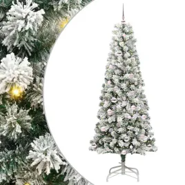 sztuczna-choinka-z-zawiasami-z-podstawa-zielony-i-bialy-210-cm