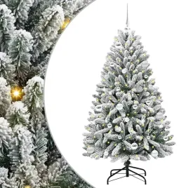 sztuczna-choinka-zielony-i-bialy-150-cm-pvc-i-metal