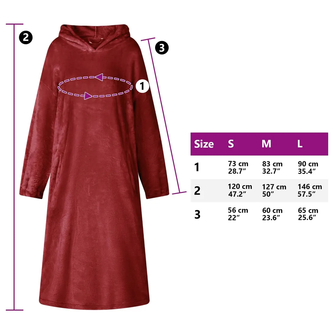 bluza-koc-bordeaux-czerwony-s-flanela