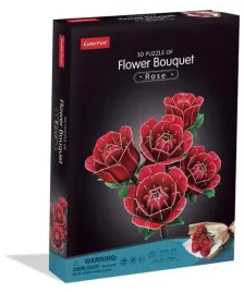 puzzle-3d-duzy-bukiet-kwiatow-roze-cubic-fun
